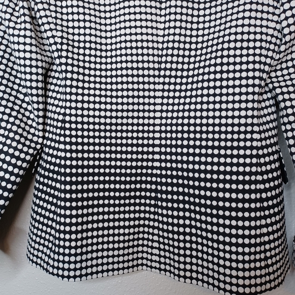 Akris Punto Polka Dot Cotton Blend Blazer - Picture 4 of 13